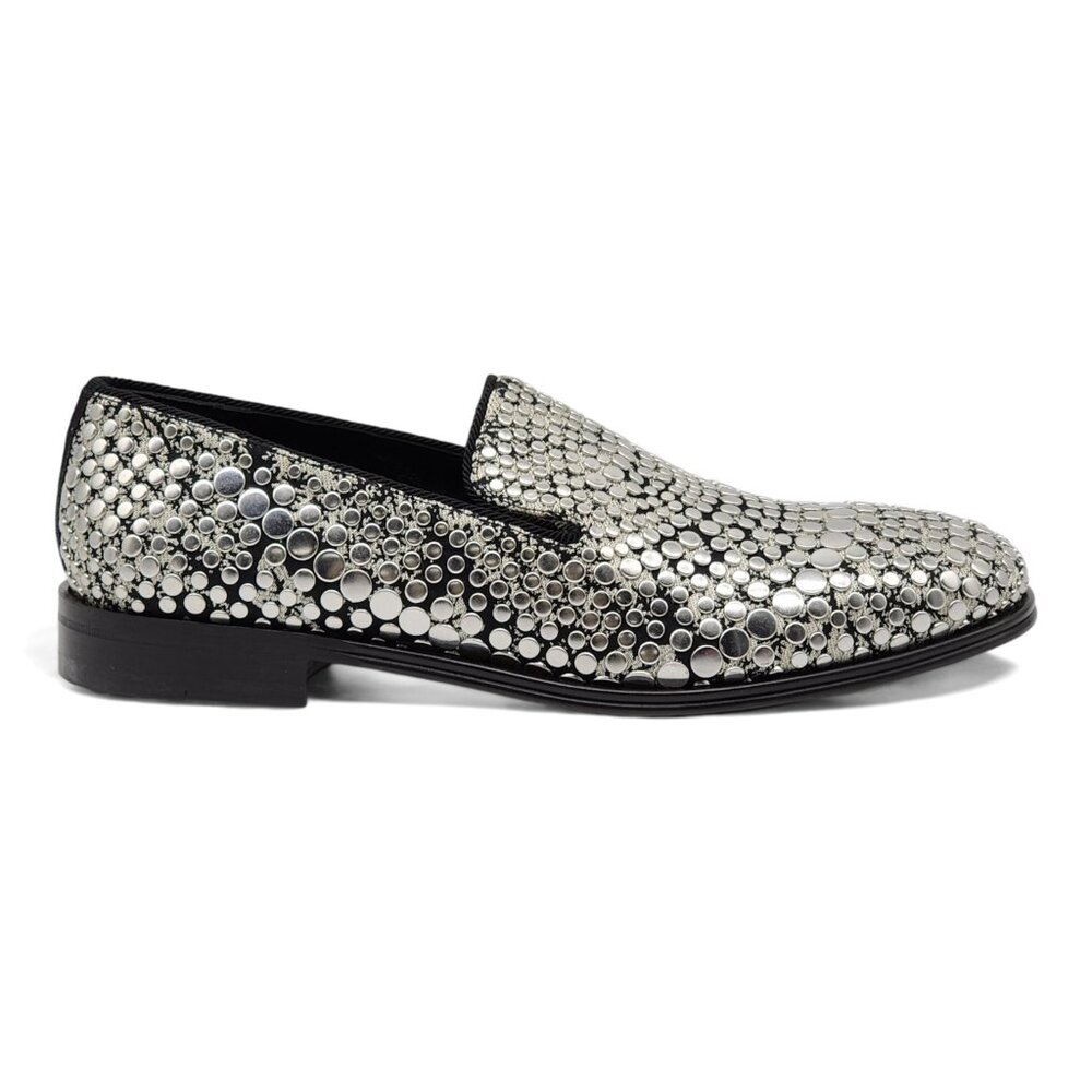 Alexander McQueen Silver Studded Loafers 40 (7US) - Picture 2 of 8
